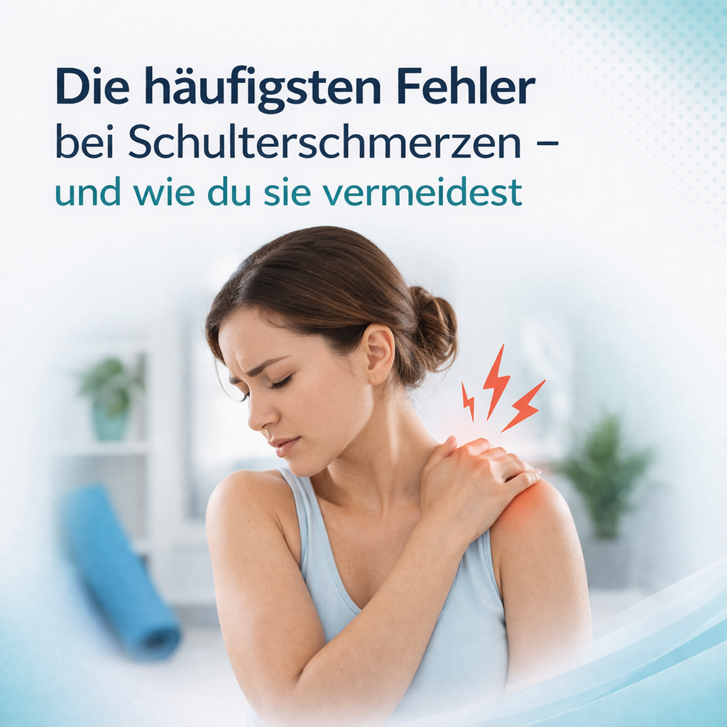 Die häufigsten Fehler bei Schulterschmerzen – und wie du sie vermeidest